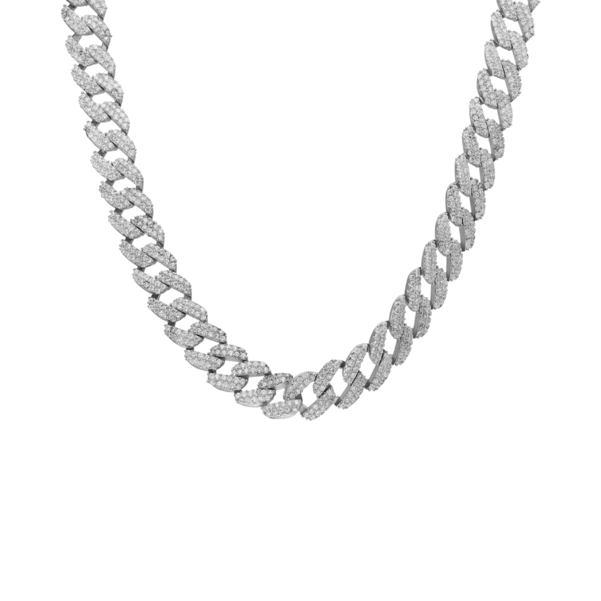 GOURMET HALSKETTE MIT ZIRKONIA aus 925 Silber - Eleganter Halskette - AURIME