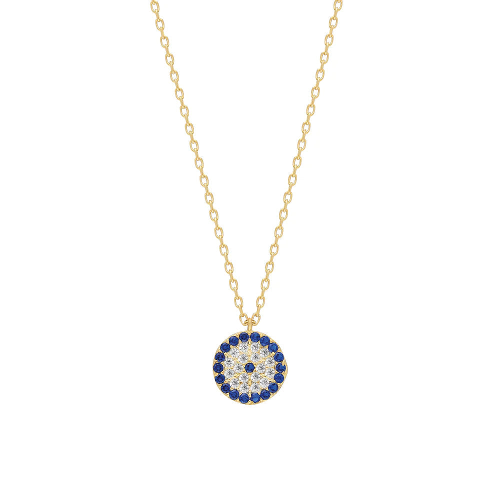 NAZAR ZIRKONIA HALSKETTE - 925 SILBER aus 925 Silber - Eleganter Halskette - AURIME