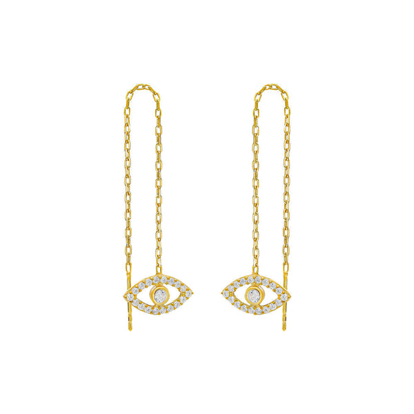 Zirkonia-Ohrringe aus 925 Silber, AURIME, elegante Ohrschmuck mit funkelnden Zirkonia-Steinen, detailreiche Gestaltung