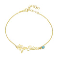 Geburtsblumen Armband aus 925 Silber von Aurime, detaillierte Blumenmuster und feine Verarbeitung sichtbar.