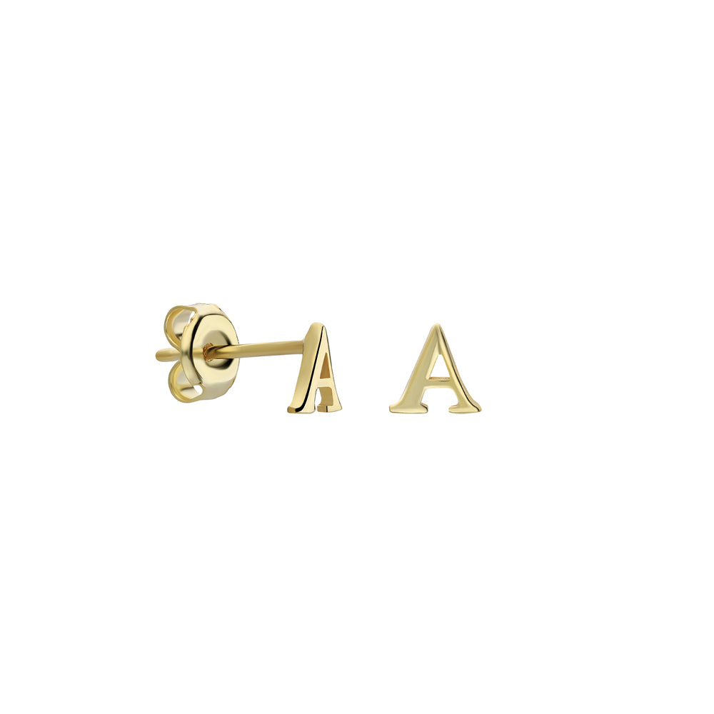 MINIMAL LETTER OHRSTECKER aus 925 Silber - Hochwertiger Schmuck - AURIME