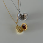 OVAL PHOTO HALSKETTE | 925 SILBER