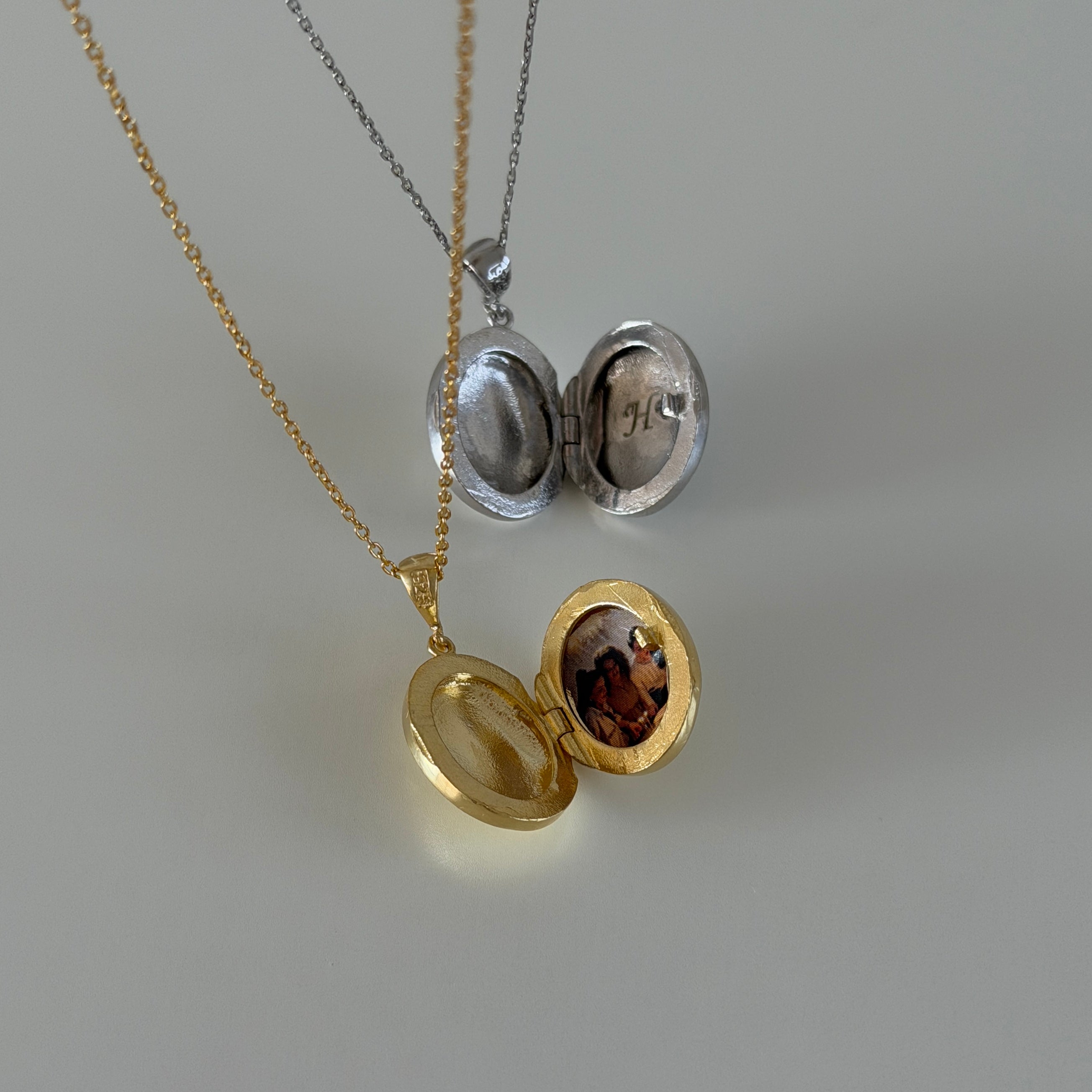OVAL PHOTO HALSKETTE | 925 SILBER
