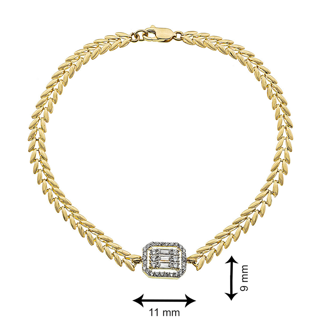 BAGUETTE PARS ARMKETTE | 14K GOLD