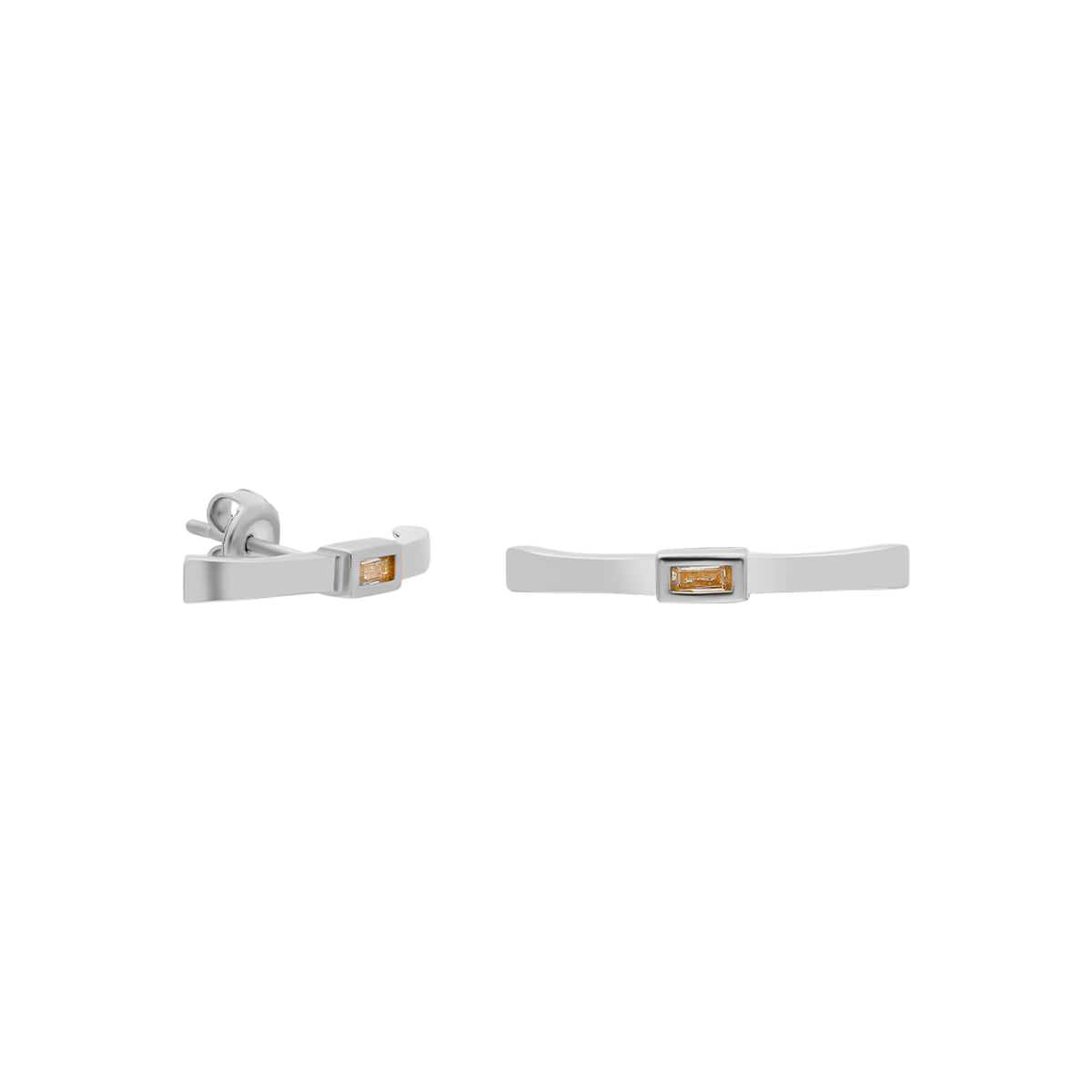 LANGE BAGUETTE OHRRING aus 925 Silber - Eleganter Ohrringe - AURIME