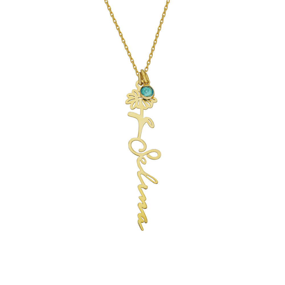 GEBURTSNAMENSKETTE aus 925 Silber - Eleganter Halskette - AURIME