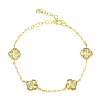 CELEBRTY KLEE ARMKETTE aus 925 Silber - Eleganter Halskette - AURIME