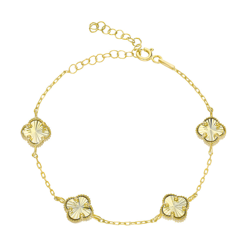 CELEBRTY KLEE ARMKETTE aus 925 Silber - Eleganter Halskette - AURIME