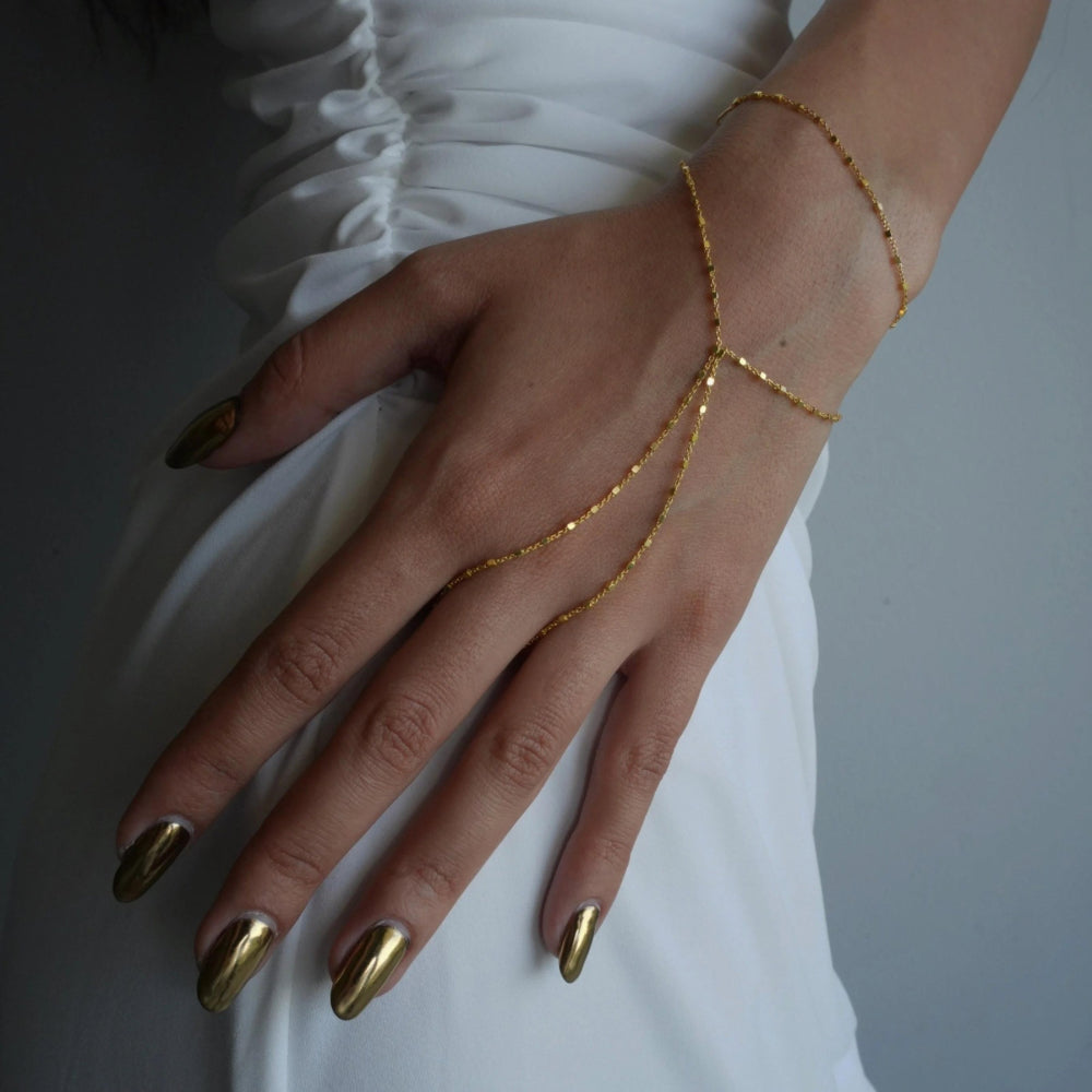 CRUSH CHAIN HANDKETTE aus 925 Silber - Eleganter Halskette - AURIME