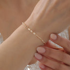 DORICA KUGEL GLÄNZENDE GEDREHTE SPIRAL-KETTE ARMKETTE | 14K GOLD