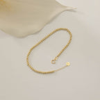 EINFACHES DORICA-KUGELDESIGN ARMKETTE | 14K GOLD