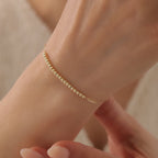 DETAILLI MINI KLAMMER- (CLIP-) DESIGN MIT KUGELN ARMKETTE | 14K GOLD