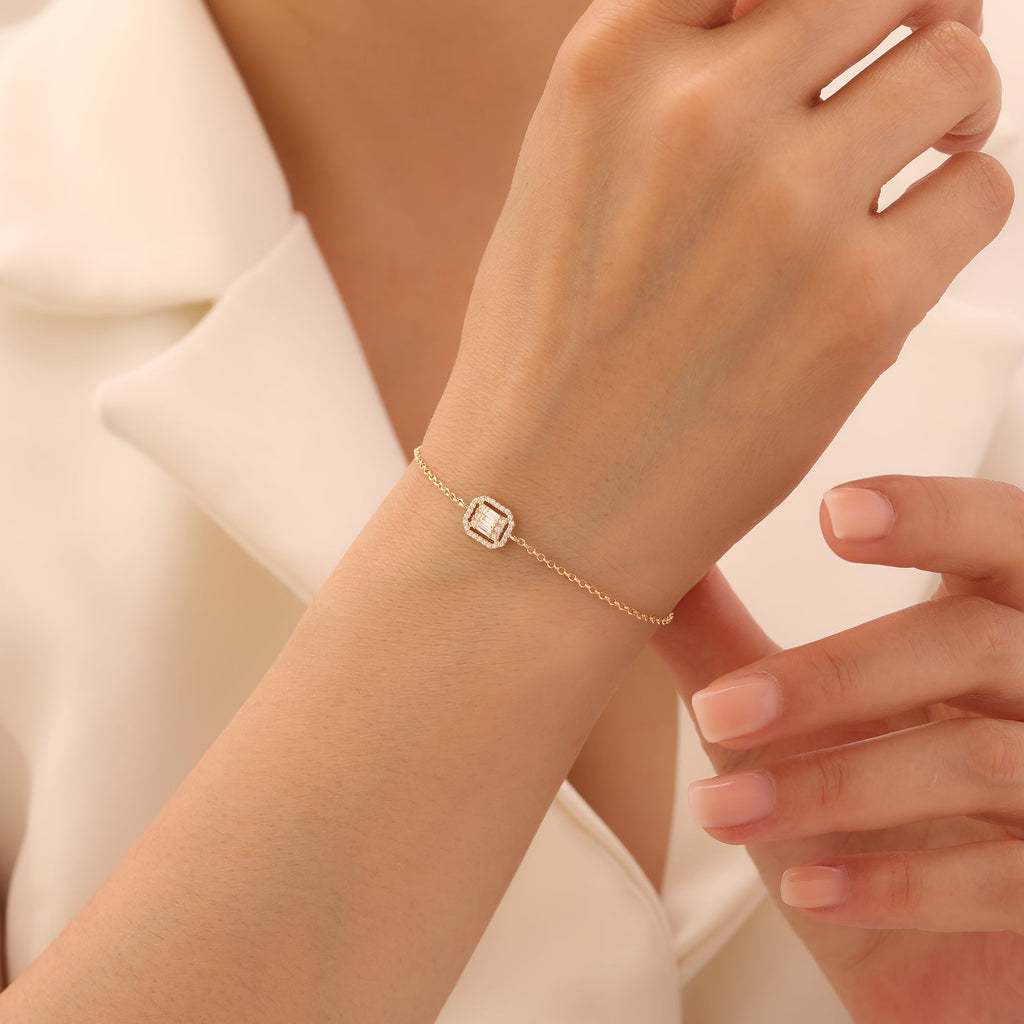 LEGANTES BAGUETTE-ARMKETTE | 14K GOLD