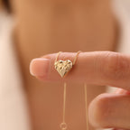 DIAMOND HERZ ARMKETTE | 14K GOLD