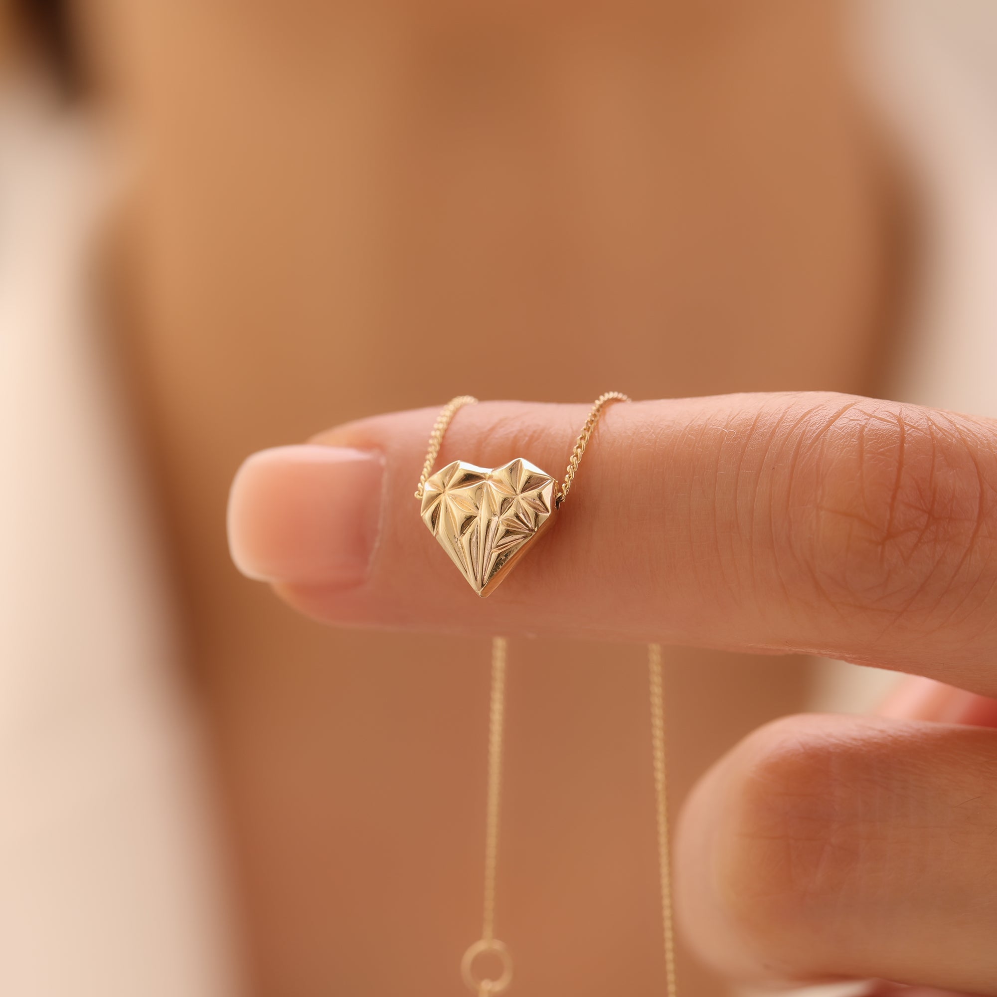 DIAMOND HERZ ARMKETTE | 14K GOLD