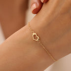 MINIMALISTISCHES HERZ ARMKETTE | 14K GOLD