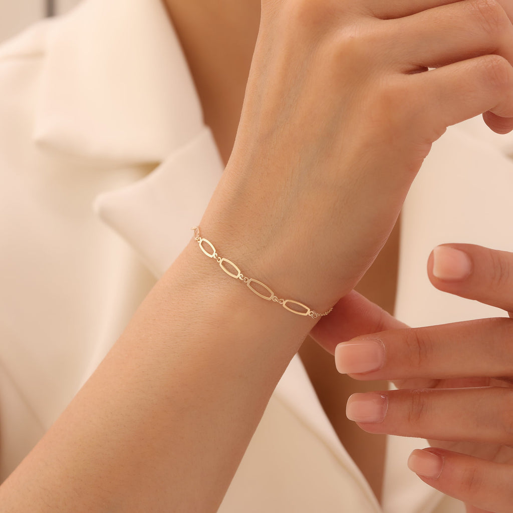 MINIMAL 5ER-REIFEN-KETTE ARMKETTE | 14K GOLD