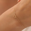 MINIMAL HERZ-KNOTEN ARMKETTE | 14K GOLD