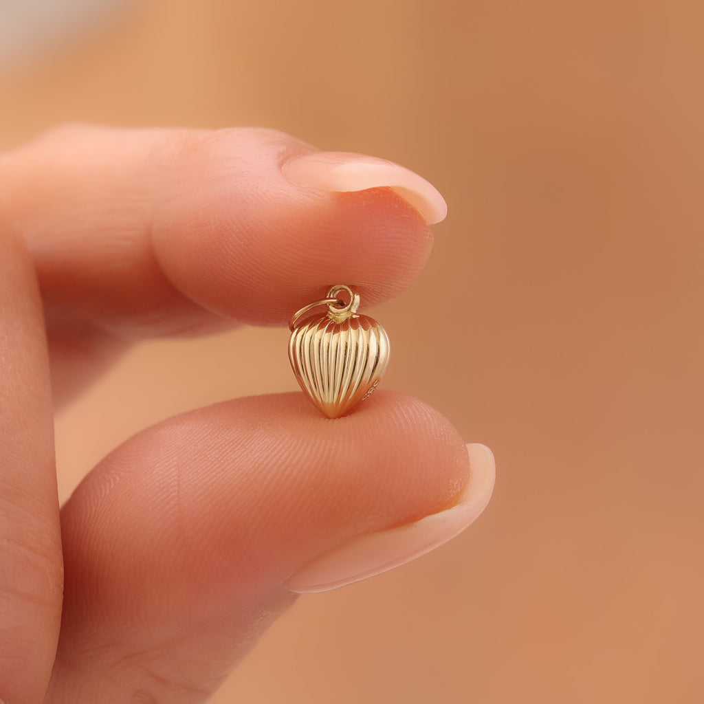 MINIMAL LUFTBALLON HERZ ANHÄNGER | 14K GOLD
