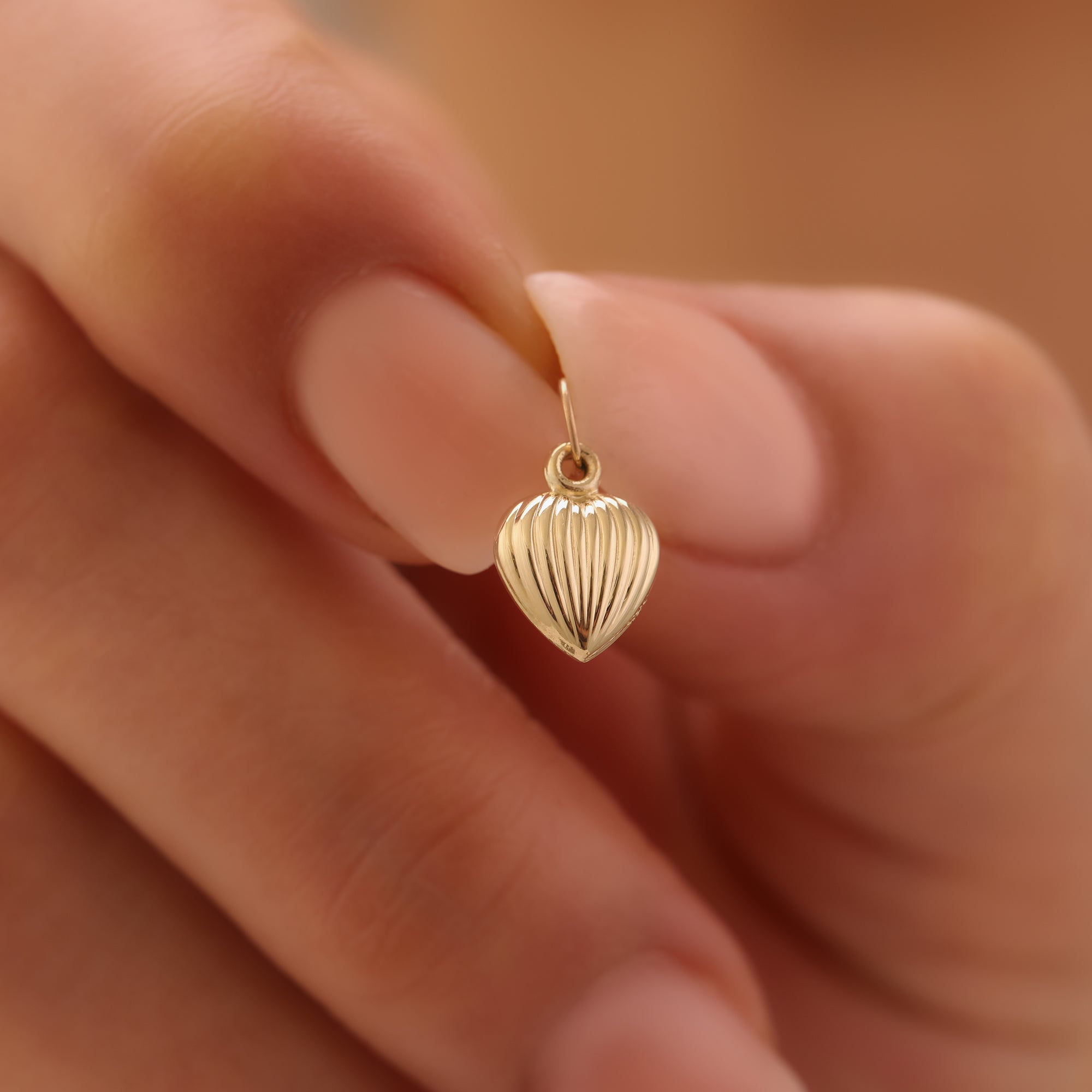 MINIMAL LUFTBALLON HERZ ANHÄNGER | 14K GOLD