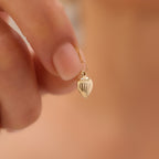 MINIMAL LUFTBALLON HERZ ANHÄNGER | 14K GOLD