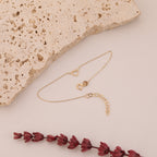 MINIMAL HERZ-KNOTEN ARMKETTE | 14K GOLD