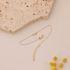 MINIMALISTISCHE SCHLEIFEN-ARMBANDKORDEL ARMKETTE | 14K GOLD
