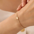 MINIMAL HERZ KETTE ARMKETTE | 14K GOLD