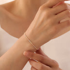 MINI MEHRFARBIGE DORIKA ARMKETTE | 14K GOLD