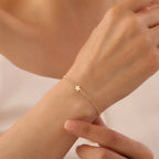 MINIMALE KETTE MIT STERN-ANHÄNGER ARMKETTE | 14K GOLD
