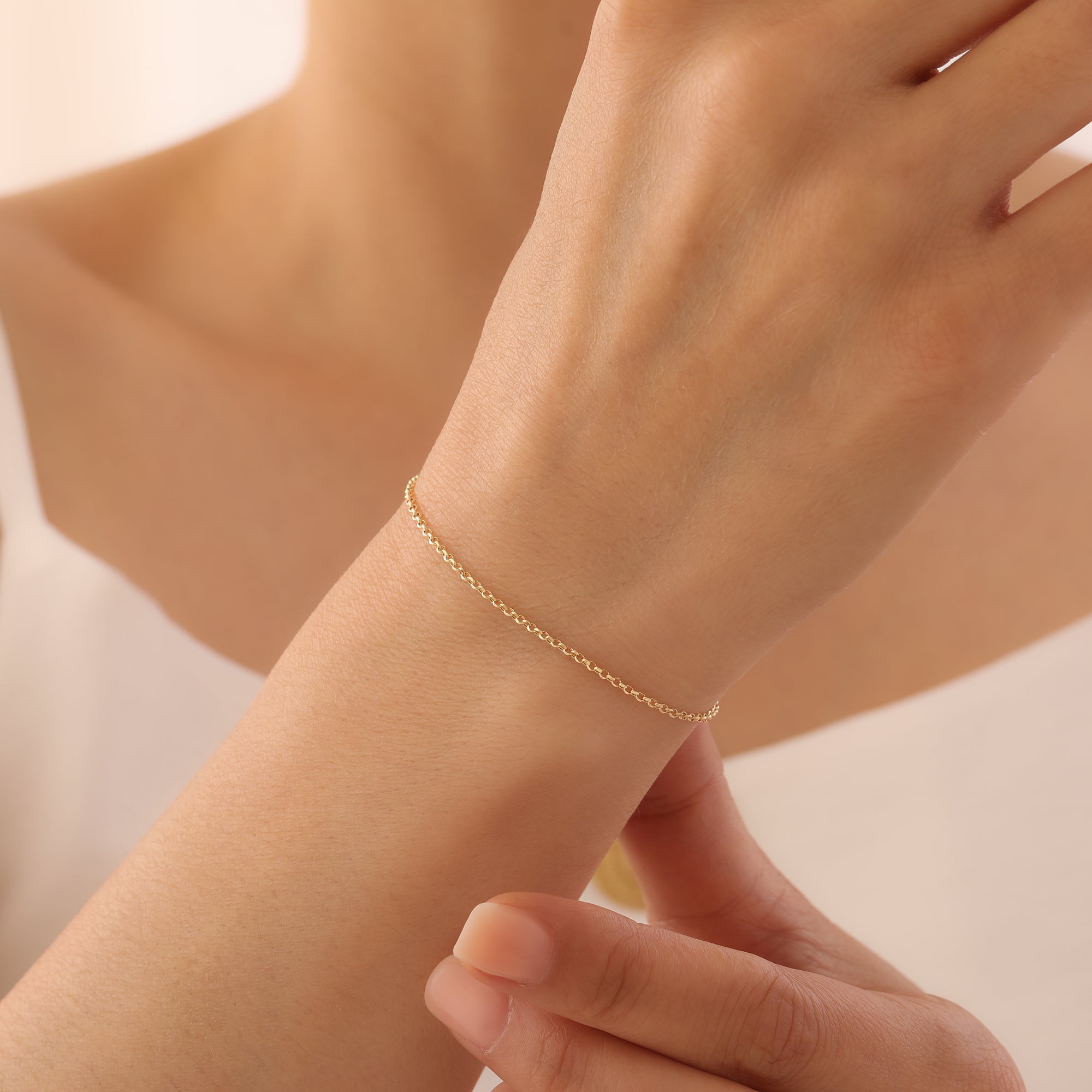ELEGANTE KETTE ARMKETTE | 14K GOLD