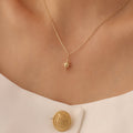 MINIMAL ORIENTIERENDER POLARSTERN ANHÄNGER | 14K GOLD