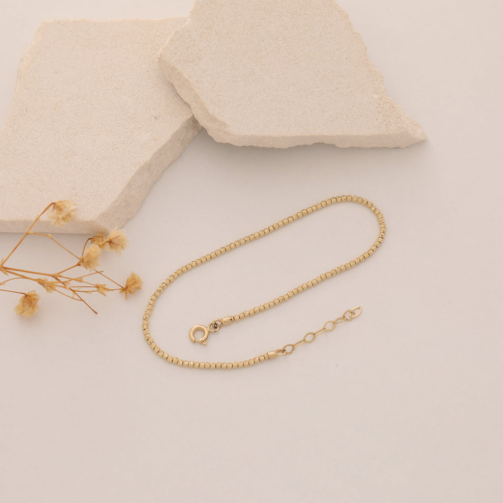 MINIMALISTISCHES FEINES DORIKA-ARMBAND ARMKETTE | 14K GOLD