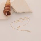 DREI-RINGE-KETTEN-ARMKETTE | 14K GOLD