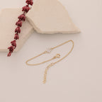 MINIMALISTISCHE ELEGANTE BLUME MIT ZIRKONIA-STEINEN ARMKETTE | 14K GOLD