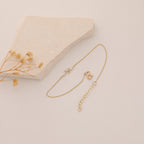 ZIRKONSTEIN TRIEBZWEIG ELEGANT ARMKETTE | 14K GOLD