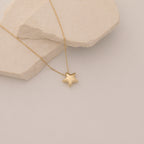 GEWÖLBTE STERN HALSKETTE | 14K GOLD