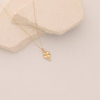 GLÜCKS- KLEEBLATT HALSKETTE | 14K GOLD