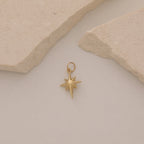 MINIMAL ORIENTIERENDER POLARSTERN ANHÄNGER | 14K GOLD