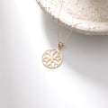 MOTIVGEMUSTERT ANHÄNGER | 14K GOLD