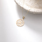 MOTIVGEMUSTERT ANHÄNGER | 14K GOLD