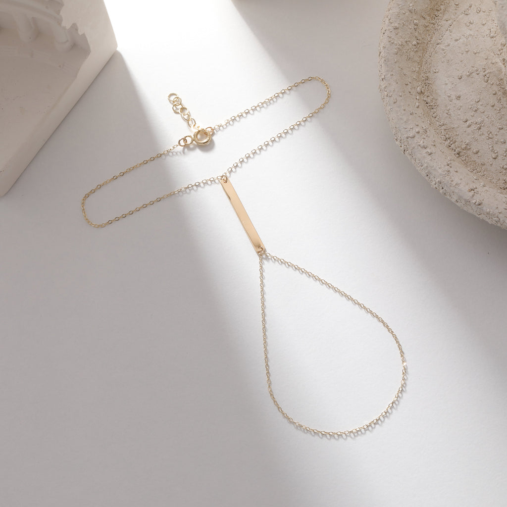 LINIEN HANDKETTE | 14K GOLD