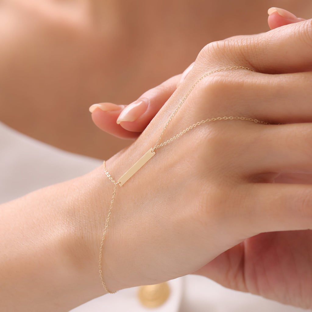 LINIEN HANDKETTE | 14K GOLD