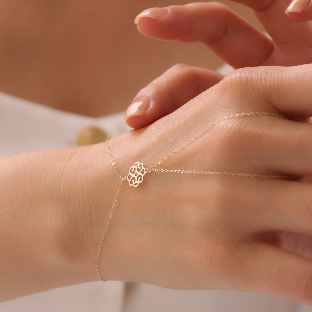 LIEBESMOTIV HANDKETTE | 14K GOLD