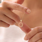 MIT BLUMENMOTIV ANHÄNGER | 14K GOLD