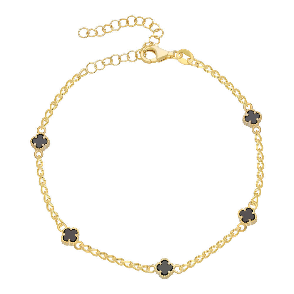 MINIMAL KLEE GOURMET ARMKETTE aus 925 Silber - Eleganter Halskette - AURIME