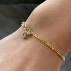 PARTNER LETTER CUBAN BRACELET aus 925 Silber - Hochwertiger Schmuck - AURIME