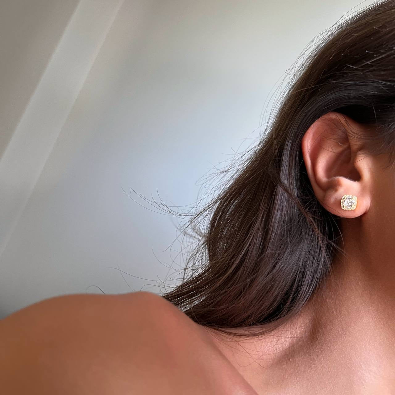 DIAMOND STONE OHRRING aus 925 Silber - Eleganter Ohrringe - AURIME