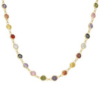 COLORFULL ZIRKONIA STEIN HALSKETTE aus 925 Silber - Eleganter Halskette - AURIME