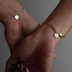 SNAKE PARTNER ARMBAND MIT INITIALEN aus 925 Silber - Eleganter Armband - AURIME